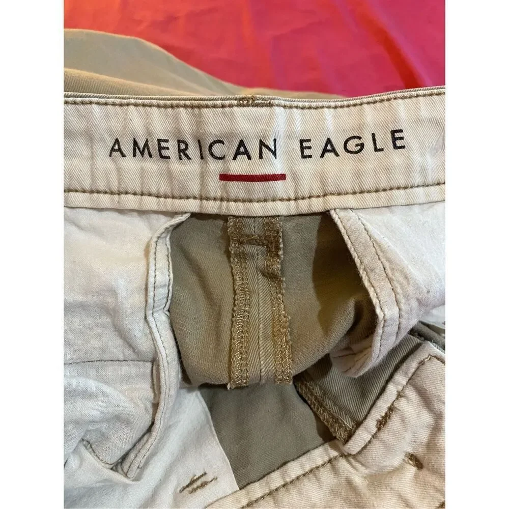 American Eagle Men’s Workwear Flex Str￼e Cotton Tan Shorts S/30